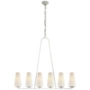 Fontaine Linear 6-Light Chandelier in Plaster