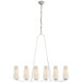 Fontaine Six Light Chandelier in Plaster