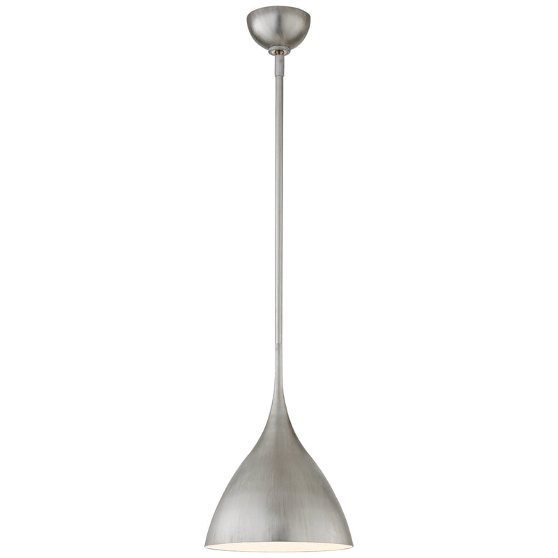 Agnes Small Pendant in Burnished Silver Leaf