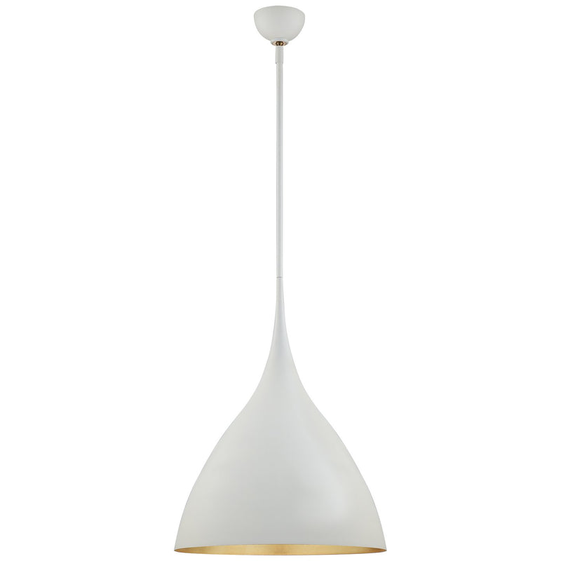Agnes Medium Pendant in Plaster White
