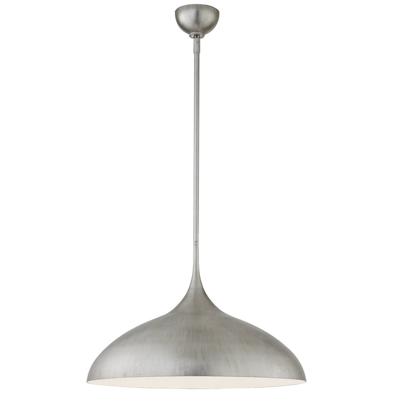 Agnes Large Pendant in Burnished Silver Leaf