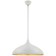 Agnes One Light Pendant in Plaster White