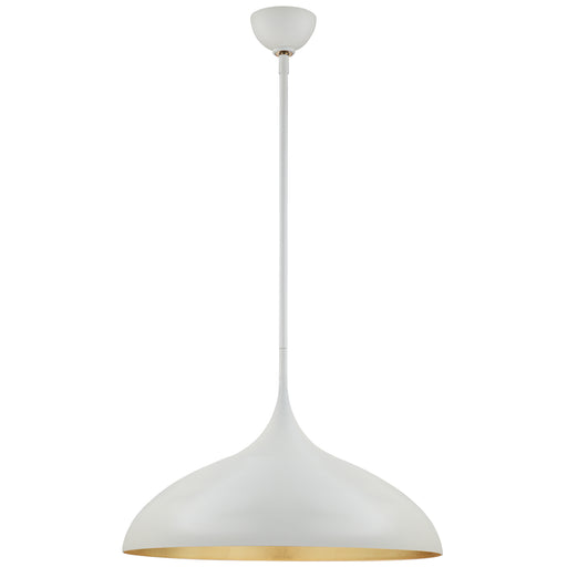 Agnes One Light Pendant in Plaster White