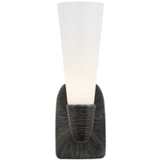 Utopia Small Bath Sconce in Aged Iron