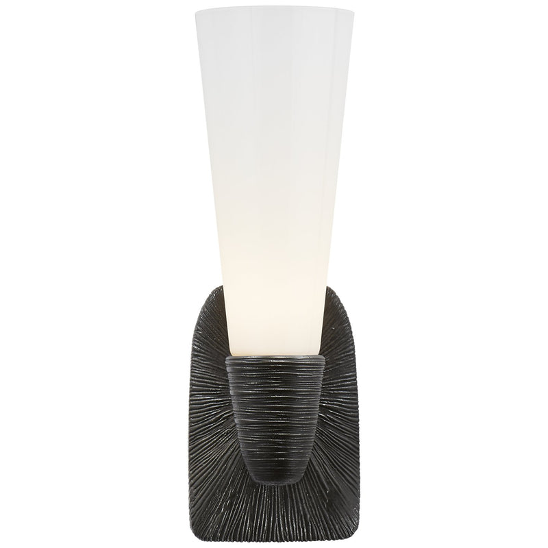 Utopia Small Bath Sconce in Aged Iron