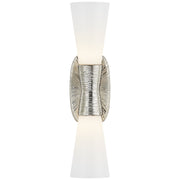 Utopia Small 2-Light Bath Sconce in Polished Nickel