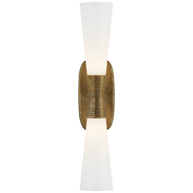 Utopia Large 2-Light Bath Sconce in Gild