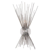 Strada Small 2-Light Wall Sconce in Polished Nickel