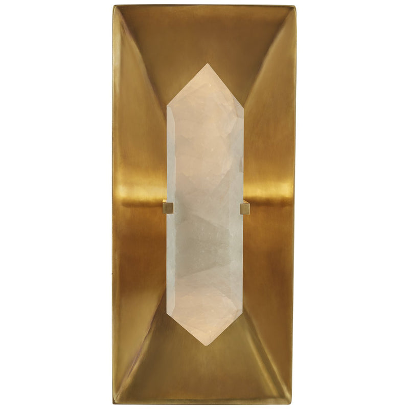 Halcyon Rectangle Wall Sconce in Antique-Burnished Brass