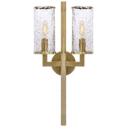 Liaison Double 2-Light Wall Sconce in Antique-Burnished Brass