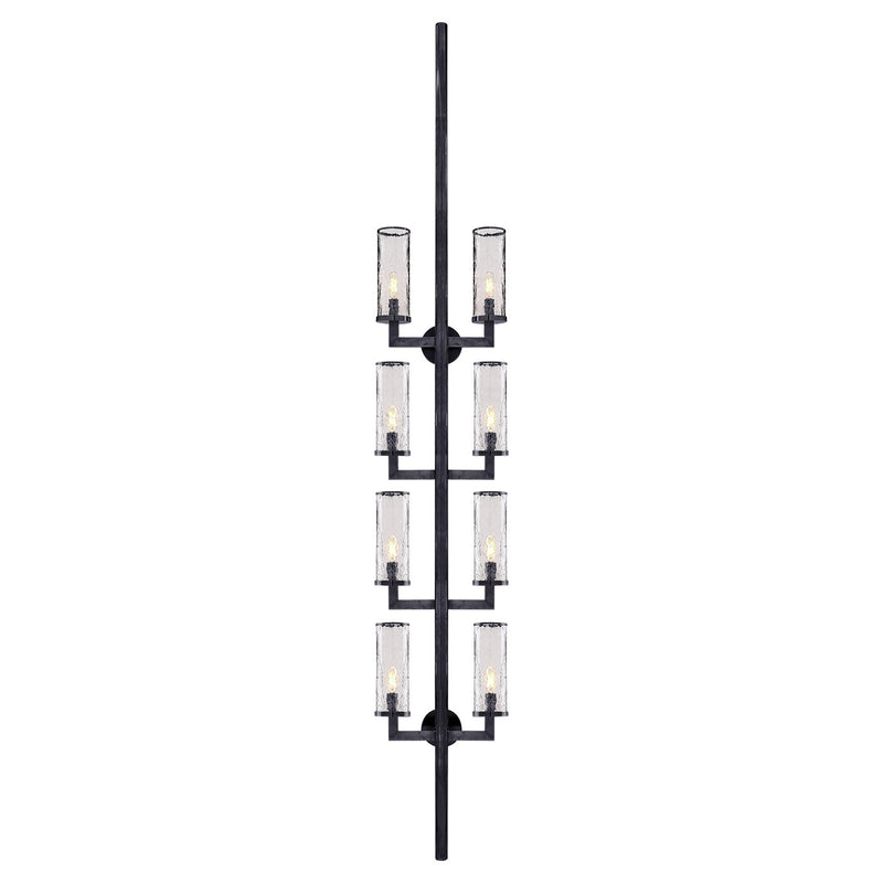 Liaison 84" 8-Light Statement Wall Sconce in Bronze