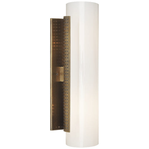 Precision Cylinder 2-Light Wall Sconce in Antique-Burnished Brass