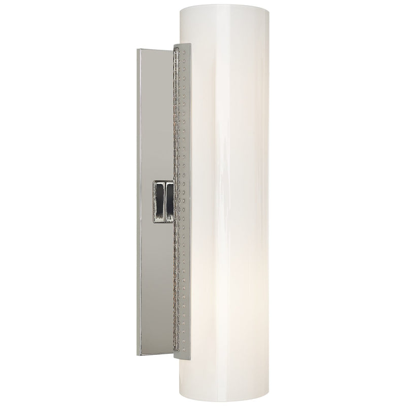 Precision Cylinder 2-Light Wall Sconce in Polished Nickel