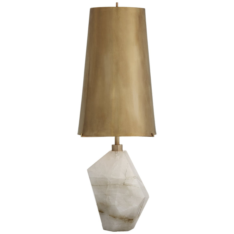 Halcyon Accent Table Lamp in Natural Quartz Stone