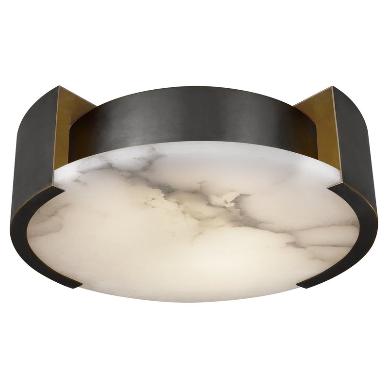 Melange Small 14" 2-Light Flush Mount in Bronze
