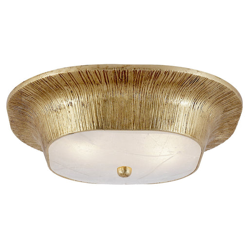 Utopia Round 2-Light Flush Mount in Gild