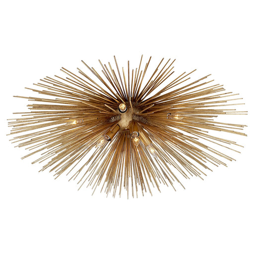 Strada Medium 10-Light Flush Mount in Gild