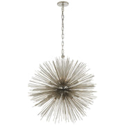 Strada Medium Round 20-Light Chandelier in Polished Nickel