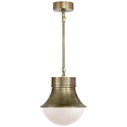 Precision Small Pendant in Antique-Burnished Brass