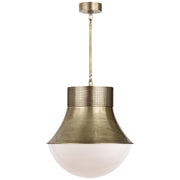 Precision Large Pendant in Antique-Burnished Brass
