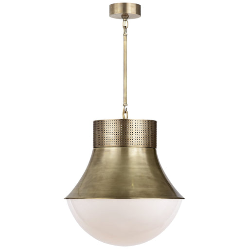 Precision Large Pendant in Antique-Burnished Brass
