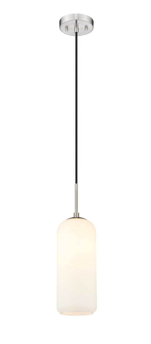 Monty 1 Light 5.25" Pendant, 17" Tall in Brushed Nickel