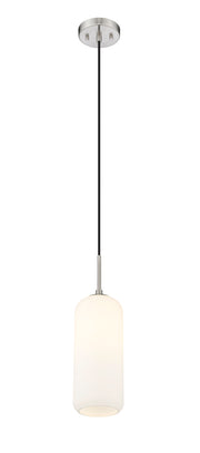 Monty 1 Light 5.25" Pendant, 17" Tall in Brushed Nickel