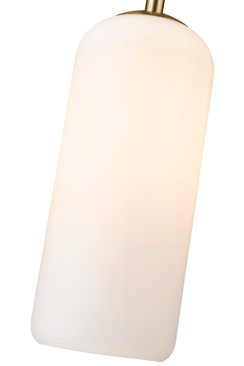 Monty 1 Light 5.25" Pendant, 17" Tall in Heritage Brass
