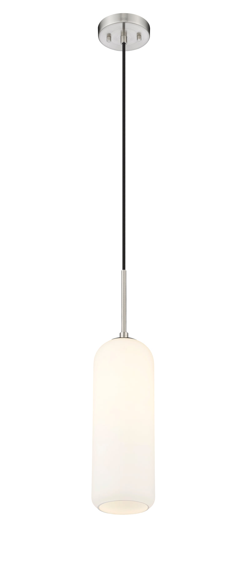 Monty 1 Light 5.25" Pendant, 22" Tall in Brushed Nickel