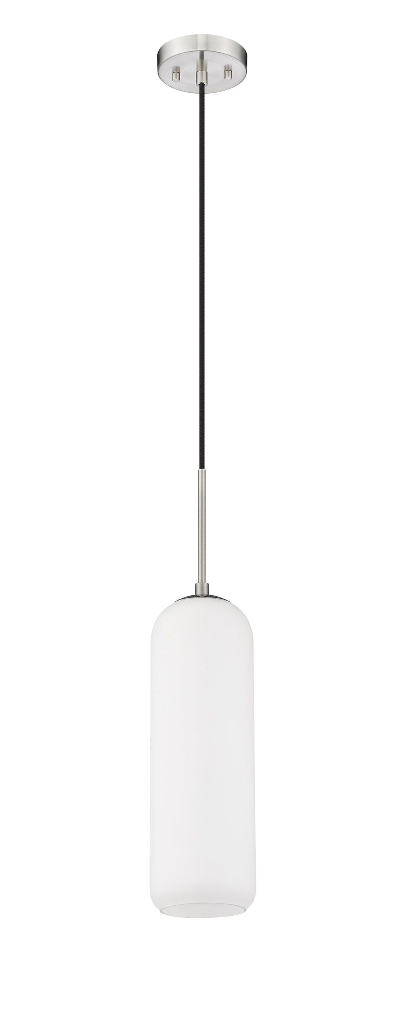 Monty 1 Light 5.25" Pendant, 22" Tall in Brushed Nickel