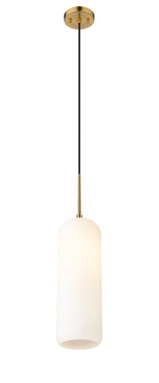 Monty 1 Light 5.25" Pendant, 22" Tall in Heritage Brass