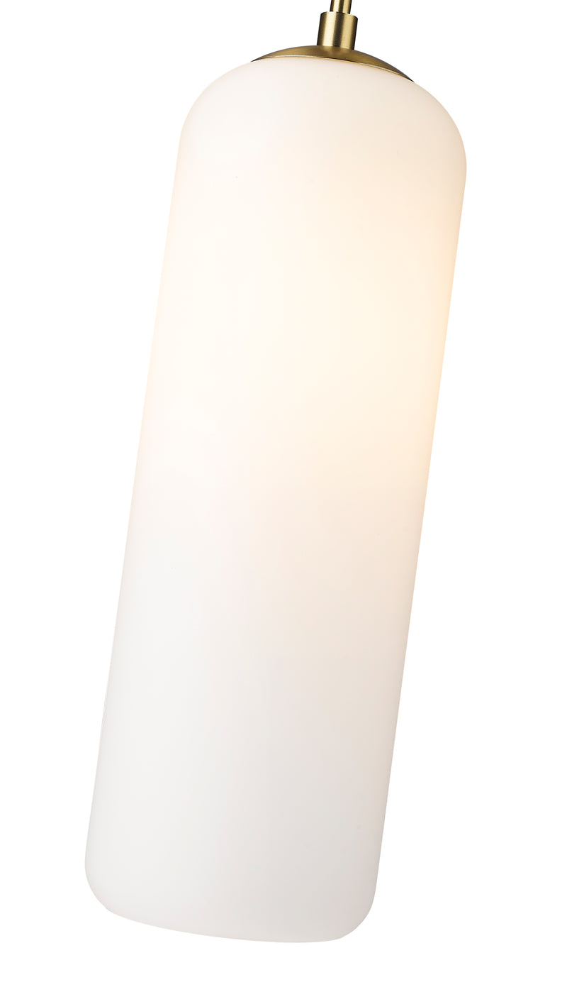 Monty 1 Light 5.25" Pendant, 22" Tall in Heritage Brass
