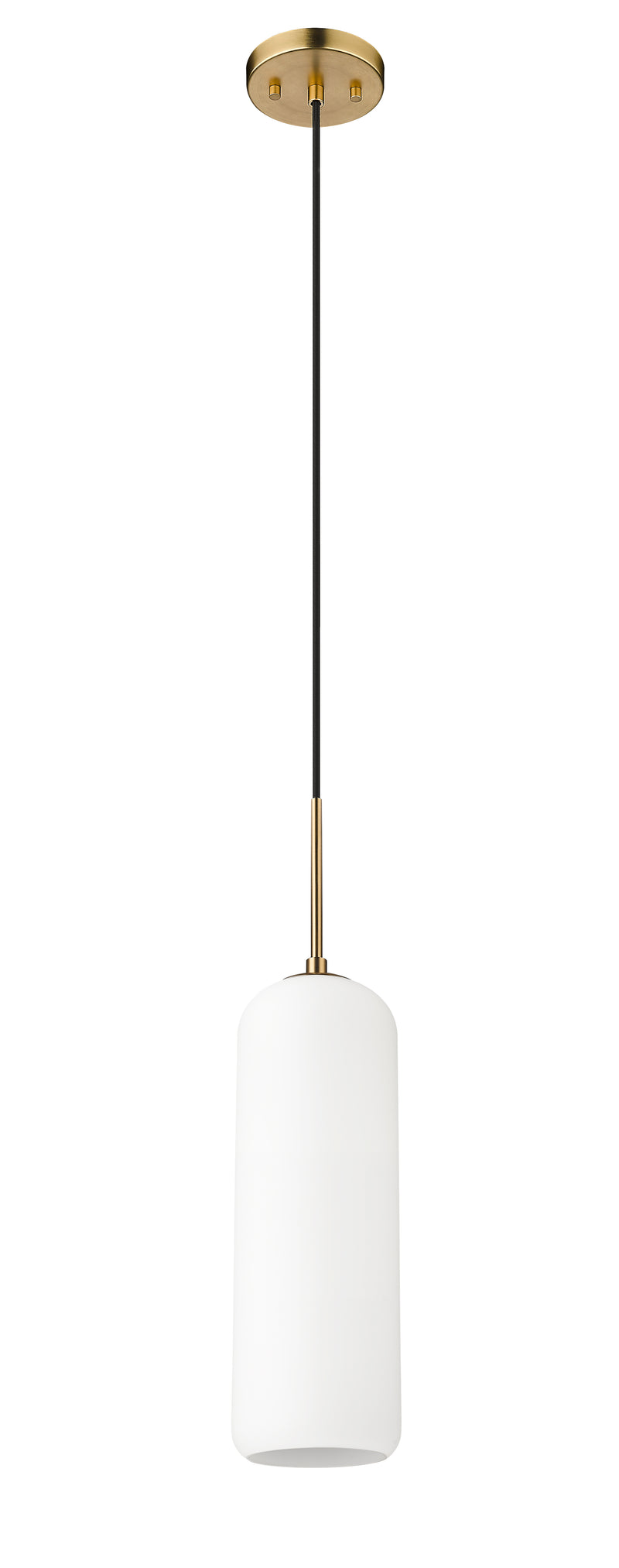 Monty 1 Light 5.25" Pendant, 22" Tall in Heritage Brass