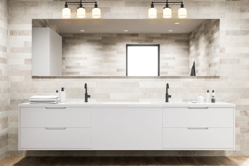 Bryant 3 Light 24" Vanity in Matte Black in a room setting