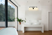 Bryant 4 Light 32" Vanity in Matte Black in a room setting