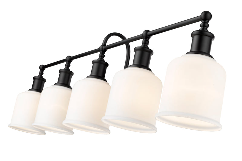 Bryant 5 Light 40.5" Vanity in Matte Black