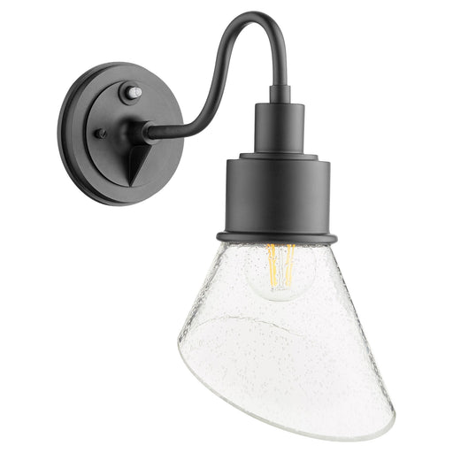 Torrey 14" Outdoor Wall Light with Glass in Textured Black
