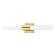 Hogan 2-Light Bath Vanity Light in Aged Brass
