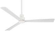 Simple 52" Outdoor Ceiling Fan in Flat White