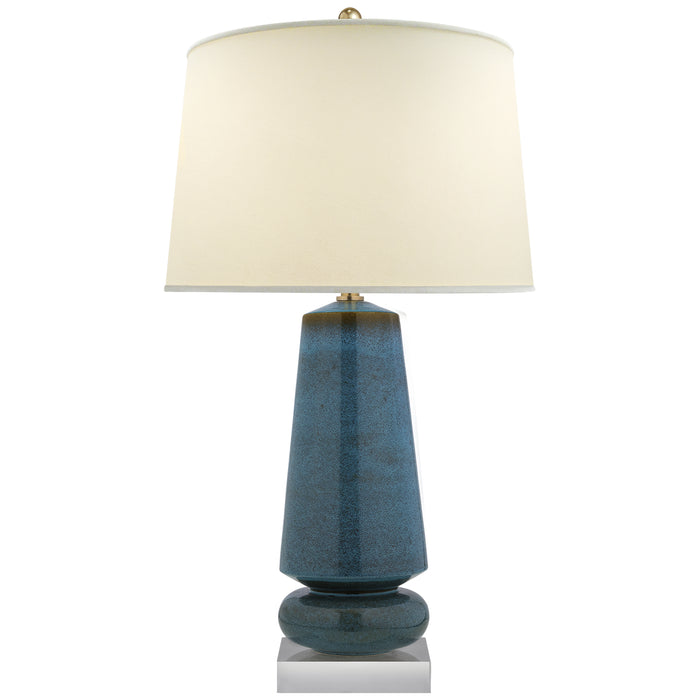 Parisienne One Light Table Lamp in Oslo Blue