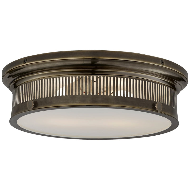 Alderly 16" 2-Light Outdoor Flush Mount in Bronze