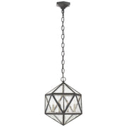 Zeno Four Light Lantern in Aged Iron
