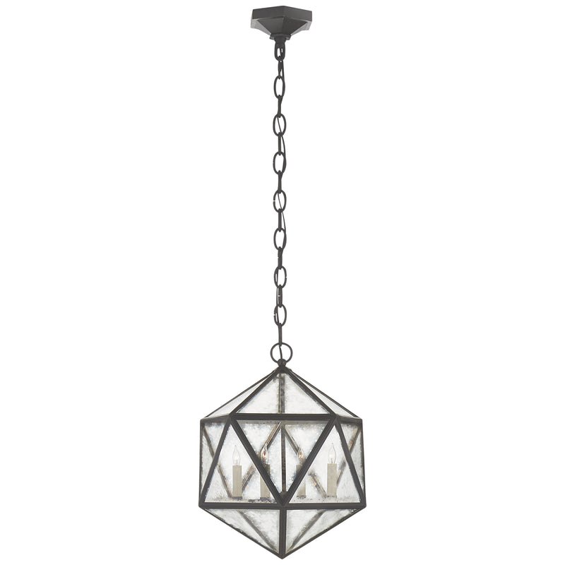 Zeno Four Light Lantern in Aged Iron
