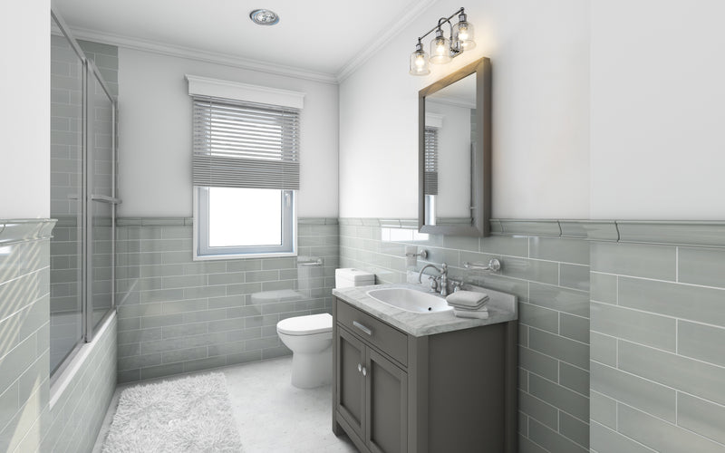 Bryant 3 Light 24" Vanity in Chrome in a room setting