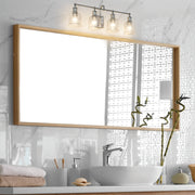 Bryant 4 Light 32" Vanity in Brushed Nickel in a room setting