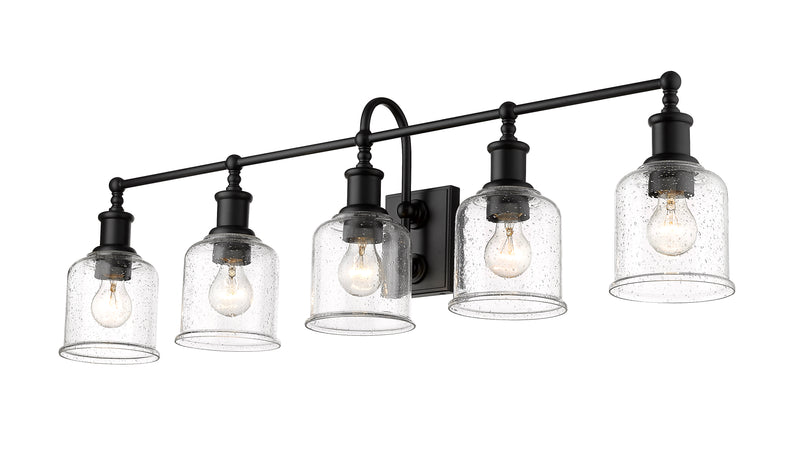 Bryant 5 Light 40.5" Vanity in Matte Black