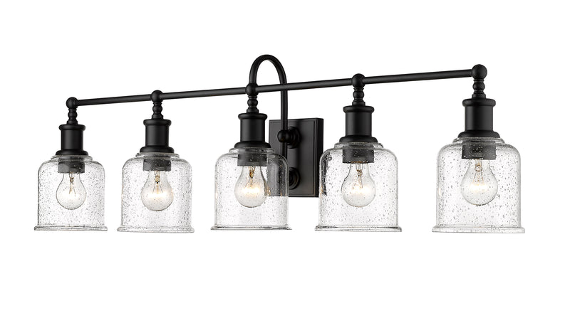 Bryant 5 Light 40.5" Vanity in Matte Black