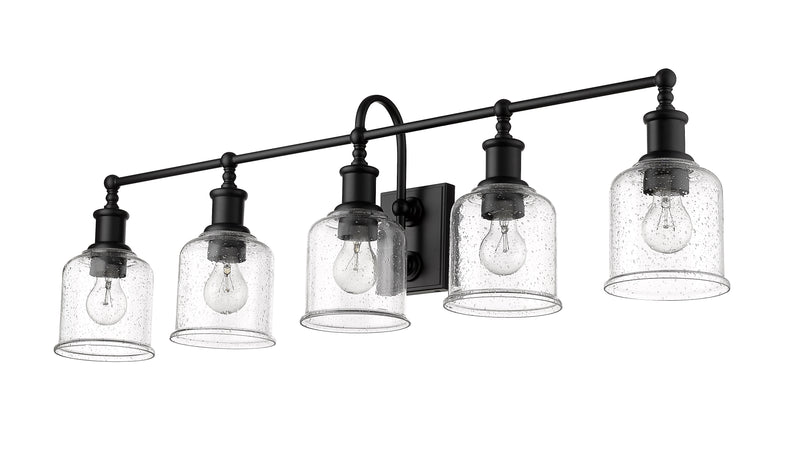 Bryant 5 Light 40.5" Vanity in Matte Black