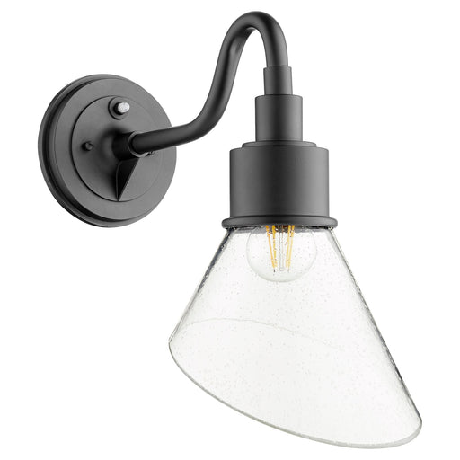Torrey 16" Outdoor Wall Light with Glass in Textured Black