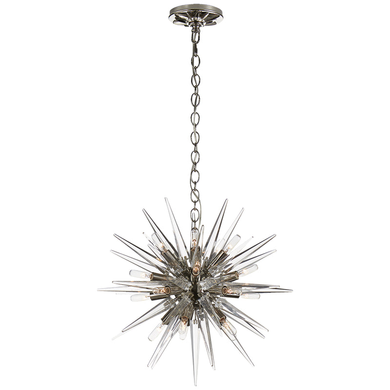 Quincy2 20 Light Chandelier in Polished Nickel